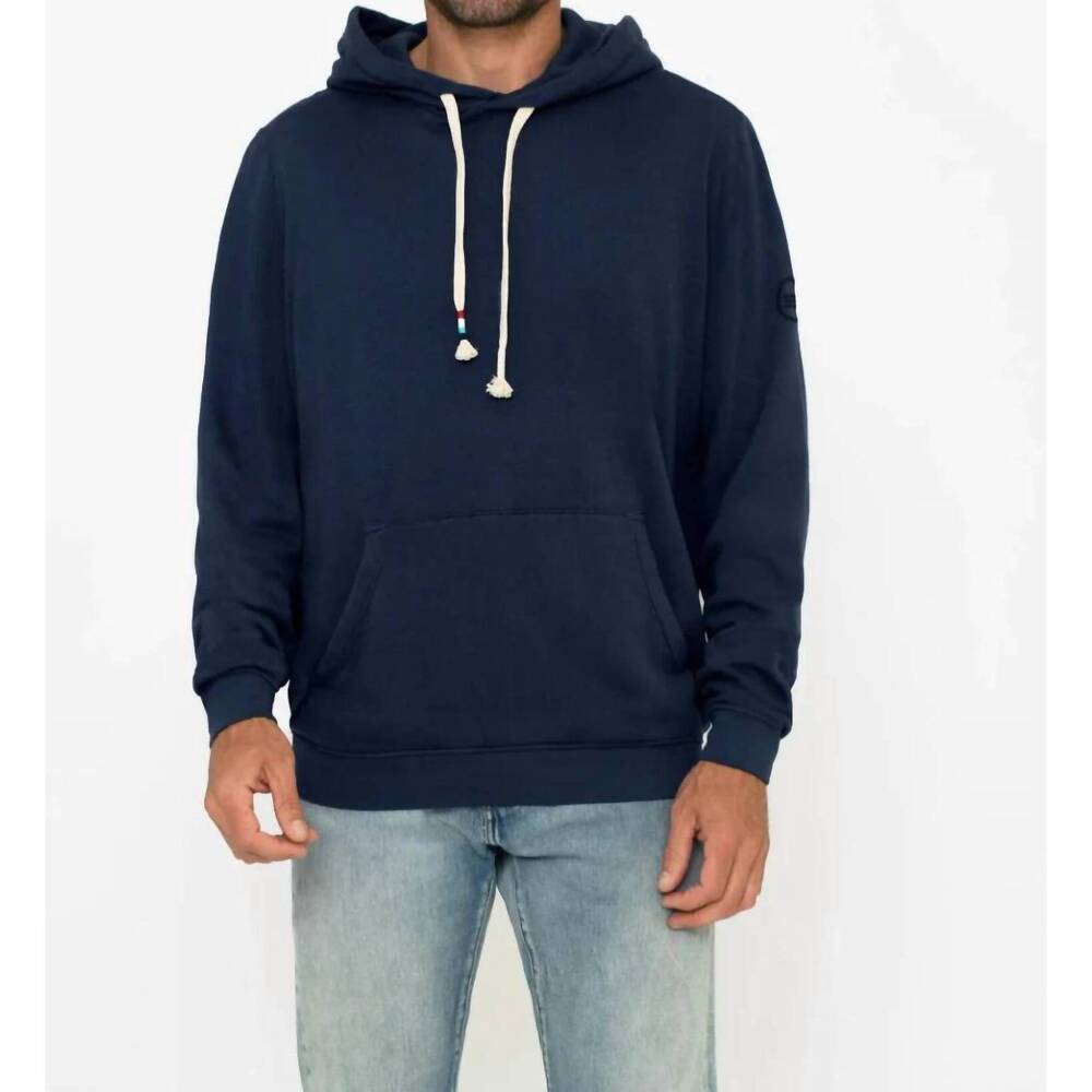 NEW SOL ANGELES circle waves pullover hoodie in indigo
